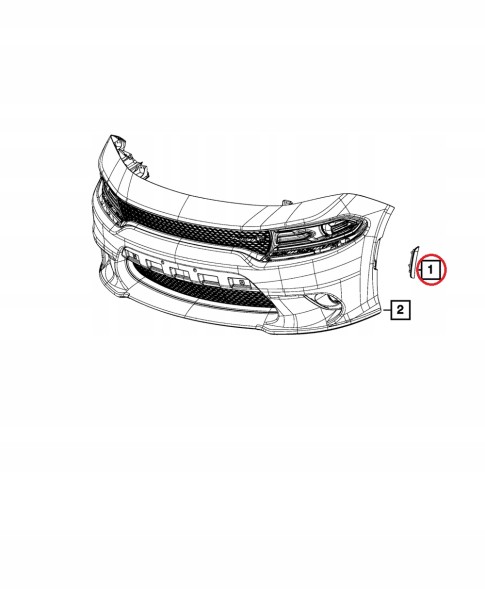 Mopar  Mopar - marker lamp left front dodge charger 2015-23