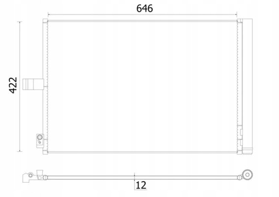 Mahle AC 932 000S Mahle original condenser