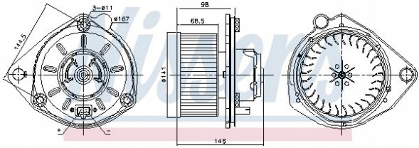 Nissens NIS87168/RS7 Blower - nissens 87168