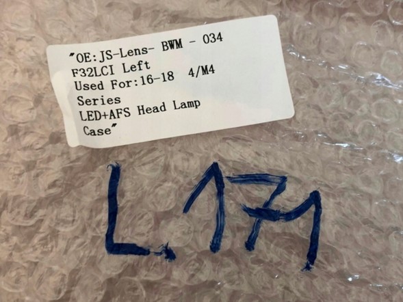 WOLLER L.169/171. Can lamp left front led adaptive for bmw 4 f32 f82 f83 m4 lift 2017-2020