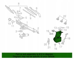 Mercedes-Benz OE A2208690020 Windshield washer reservoir mercedes w215 w220