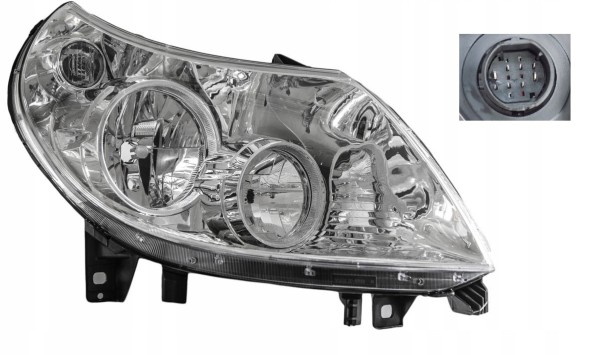 Abakus  Headlight right fiat ducato 2006-2010 h7/h1