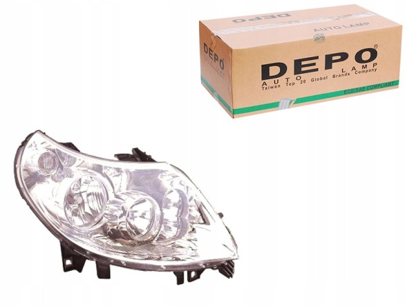 Abakus  Headlight right fiat ducato 2006-2010 h7/h1