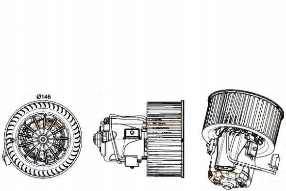 Behr Hella Service 8EW 351 043-261/ZAW Behr fan blower [BEHR]