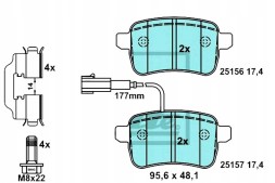 ATE PRO/13.0470-2767.2 ATE Alfa romeo giulietta 1 ceramic brake pads + collision assistant #34