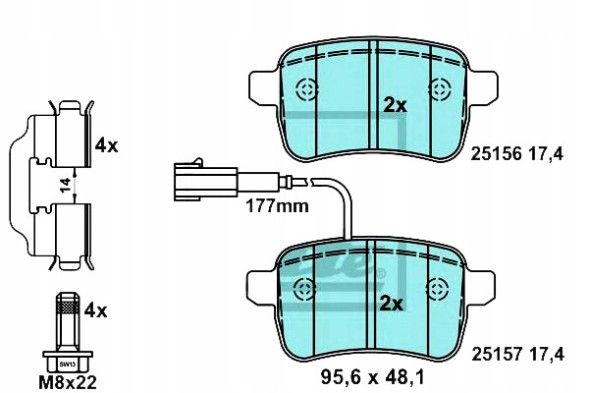 ATE PRO/13.0470-2767.2 ATE Alfa romeo giulietta 1 ceramic brake pads + collision assistant #34