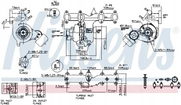 Nissens 93172 Turbocharger turbine 93172 nissens audi seat