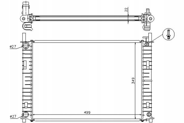 Nissens  Engine cooler ford fiesta v fusion mazda 2 1. + Driver's essential #37