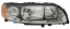 TYC  Headlamp lamp left 20-11036-06-2 tyc volvo s60