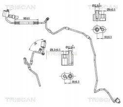 Triscan 9010 29016 Air conditioning cable 9010 29016 triscan skoda vw