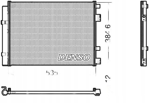 Denso DCN41020 Condenser air conditioning cooler dcn41020 denso