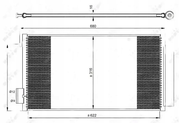 NRF 350062 Condenser air conditioning cooler 350061 nrf fiat