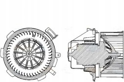 Behr Hella Service 85904342 BRH Brh8ew 351 034-061 blower mercedes sprinter 3,5- + driver assistant #33