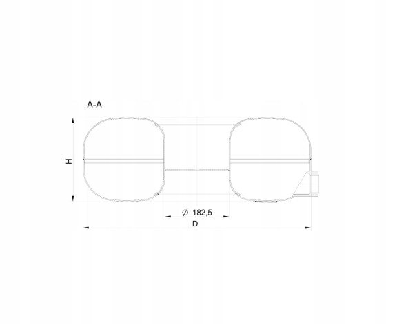 Stako  Stako external lpg tank 630/225 55l 630/220 53l suspended under the car