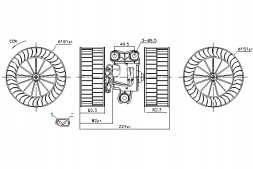 Nissens  Blower fan mercedes viano w639 vito mixto w639 vito w639