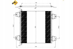 NRF  Nrf35757 air conditioning cooler daf xf 105, xf 95 + driver assistant #33
