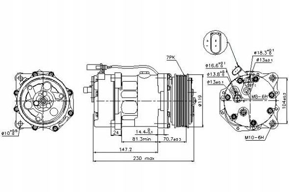 Nissens PRO/89117 NIS Air conditioning compressor ford galaxy seat leon vw bo + collision assistant #34