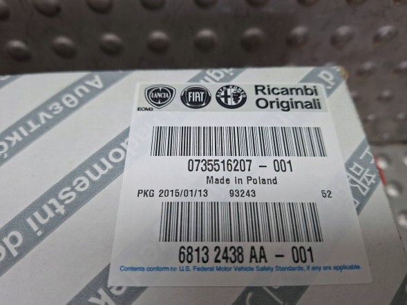 Fiat OE S26337889 Chrome flap blend 0735516207 fiat 500 2007-