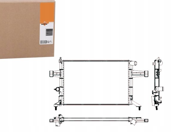 NRF PRO/53628 NRF Cooler opel astra g 1,4-1,8 98-05 -ac nrf + collision assistant #34