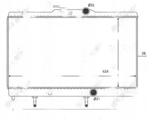 NRF 59078 Water cooler 59078 nrf toyota corolla