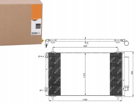 NRF PRO/35935 NRF Air conditioning condenser citroen c8 peugeot 807 02- + collision assistant #34
