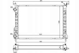 Nissens  Nis61804 fiat palio engine cooler, strada 1.7d + driver assistant #33