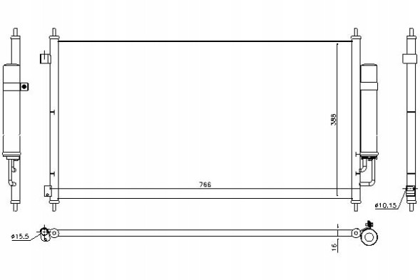 Nissens PRO/940467 NIS Air conditioning condenser honda fr-v 1.7 08.04- nisse + collision assistant #34