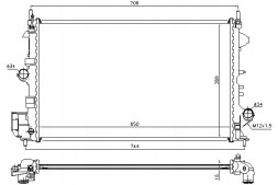 Nissens PRO/63123 NIS Engine cooler opel signum vectra c vectra c gt + collision assistant #34