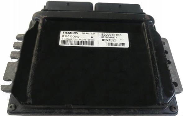 Siemens S110130040A 8200035705CZYSTY Computer ecu clio s110130040a 8200035705 clean