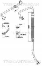 Triscan 9010 29029 Air conditioning cable 9010 29029 triscan seat vw