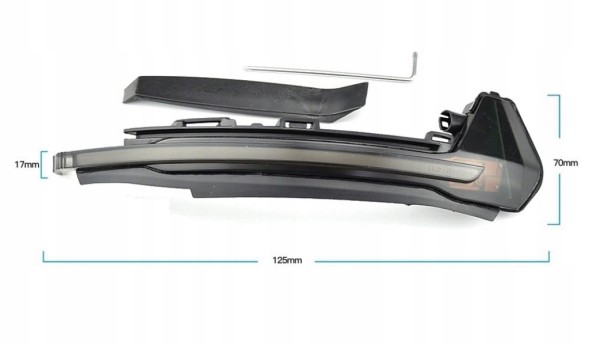 WOLLER 8X0.949.101.A 8X0.949.102.A Dynamic led dynamic directions in mirror right left for audi a1 8x 2011-18