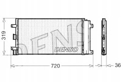 Denso PRO/DCN09042 DEN Air conditioning condenser fiat doblo cargo 1.4/ + collision assistant #34