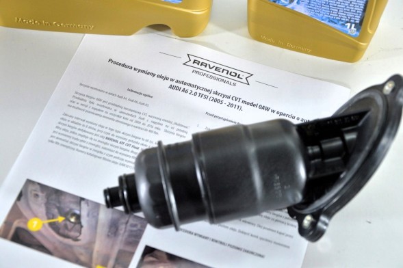 Ravenol set.001 Oil change kit audi multitronic 0aw ravenol manual