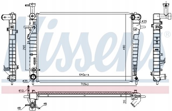 Nissens 675005 Water cooler - nissens 675005