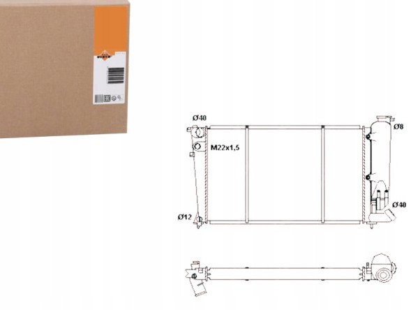 NRF  Cooler citroen xsara zx expert 1,4 1,8 1,9 1,9d + collision assistant #34