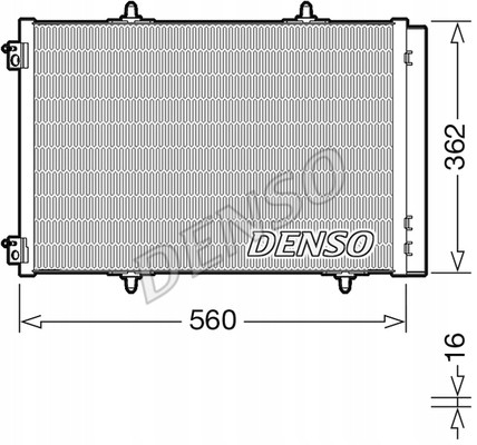 Denso  Denso dcn07061 condenser, air conditioning