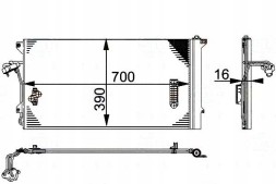 Behr Hella Service 85909643 BRH Brh8fc 351 317-464 condenser behr hella 7l0820411g + driver assistant #33