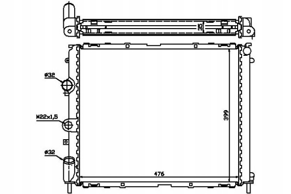 Nissens  Engine cooler renault clio ii kangoo ex + collision assistant #34