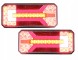 CHINA 66052 LAMPY TYLNE LEDOWCA Led combined led rear lamps 12-24v 5 functions dynamic steering set.
