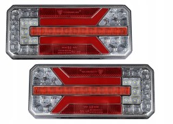 CHINA 66052 LAMPY TYLNE LEDOWCA Led combined led rear lamps 12-24v 5 functions dynamic steering set.