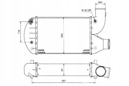 NRF  Intercooler fiat marea 99- nrf + driver's essential #37