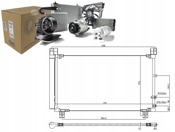 Nissens PRO/940572 NIS Air conditioning condenser lexus is iii 2.5 04.13- nis + collision assistant #34