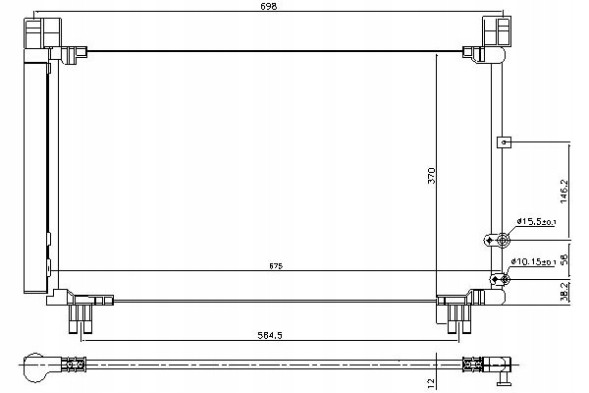 Nissens PRO/940572 NIS Air conditioning condenser lexus is iii 2.5 04.13- nis + collision assistant #34