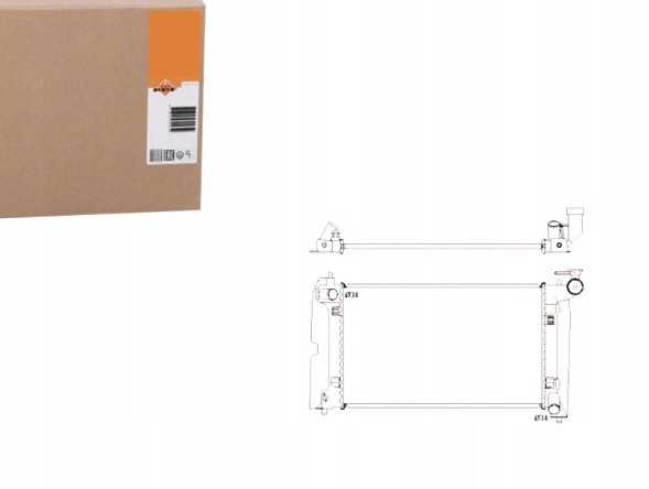 NRF  Toyota water cooler avensis, corolla 02- nrf + driver's essential #37