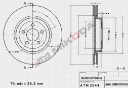 ATM Mikoda  Brake discs mikoda gt dodge challenger charger 345mm front