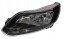 TYC  Left headlight ford focus iii 10-14 black