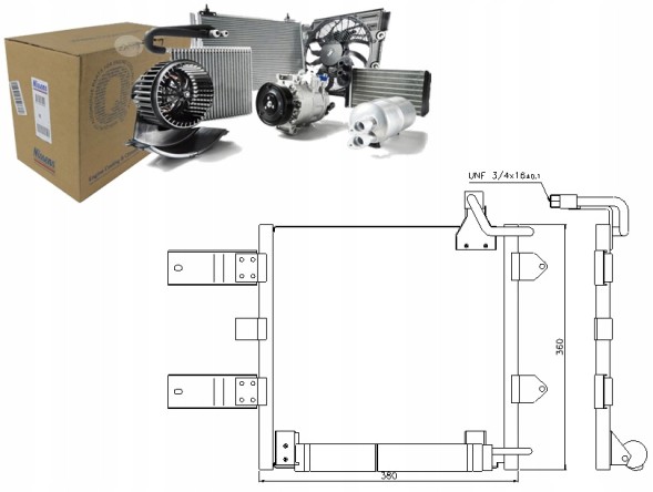 Nissens NIS94446(iMOTO) Air conditioning condenser seat arosa vw lupo polo 1. + Driver's essential #37