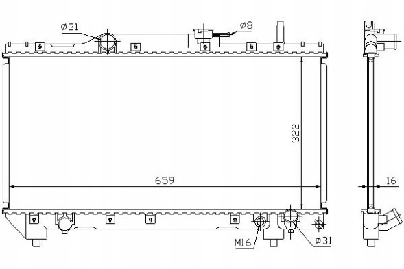 Nissens PRO/64837A NIS Engine cooler toyota carina e 2.0 04.92-09.97 + collision assistant #34