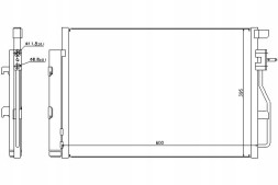 Nissens NIS940246(iMOTO) Air conditioning condenser chevrolet aveo 1.2-1.6 03. + Driver's essential #37