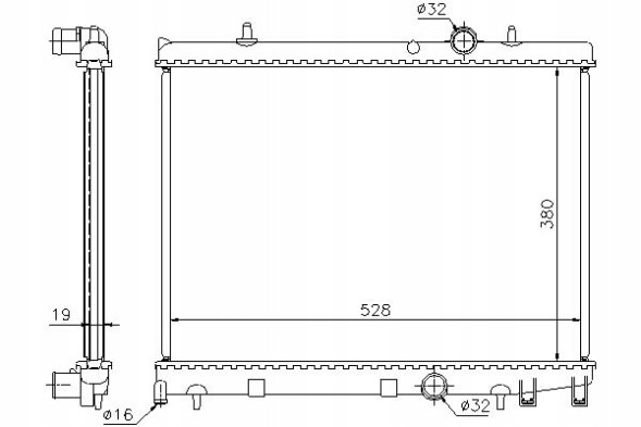 Nissens NIS63504(iMOTO) Engine cooler peugeot 206 1.6d 05.04- nissens + driver's essential #37